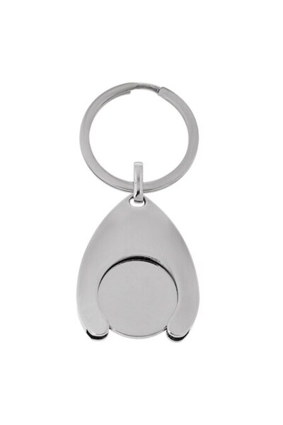 SHOPIENS Breloc cu Moneda Metalica pentru Carucioarele de Supermarket