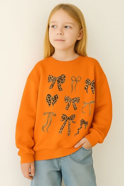 BENROMA 3-слойна памучна унисекс детска блуза с много сърца