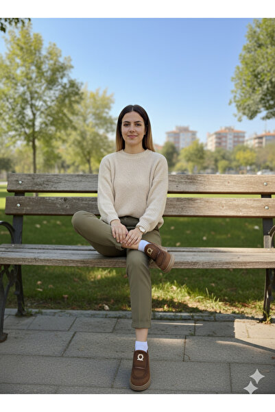 Mammamia TOKA DETAYLI HAKİKİ DERİ CASUAL AYAKKABI KADIN