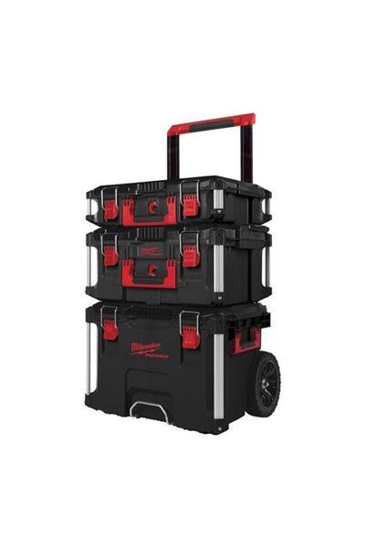 Milwaukee Set de depozitare Packout™ Milwaukee: 1 cutie cu roți, 1 ladă și 1 ...