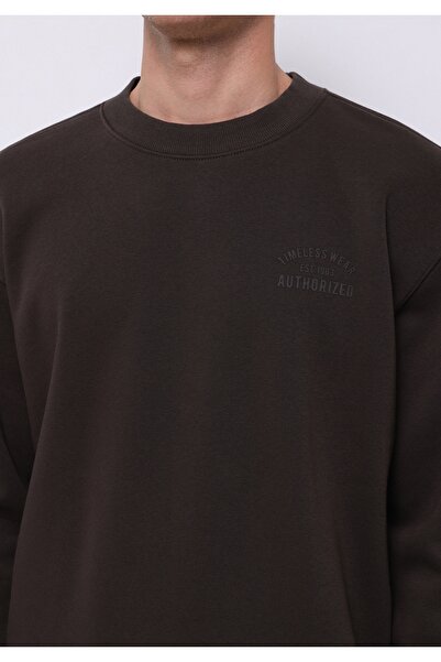 Colin's Comfort Fit Erkek Kahverengi Sweatshirt