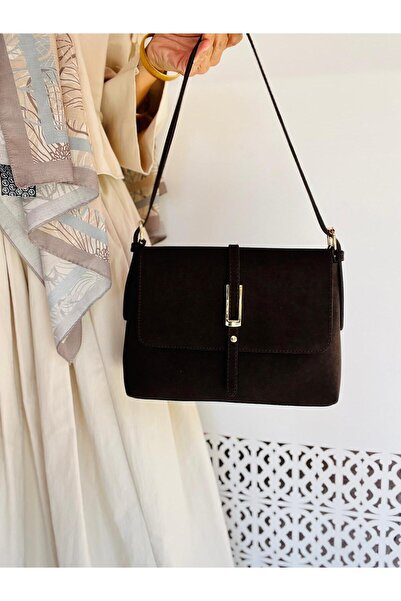 VESSARA Kadın Yumuşak Deri Retro Tasarım Şık Omuz Çantası