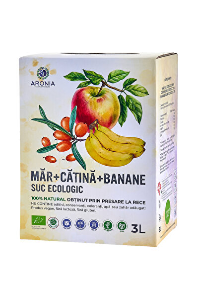 Aronia Charlottenburg Suc de măr, cătină și banană 3L (RO--029)