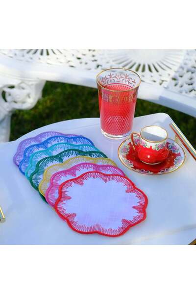 Leoinart مناديل كوكتيل على شكل إكليل