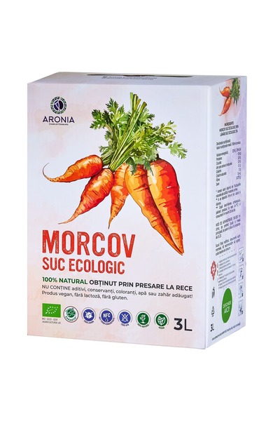 Aronia Charlottenburg 100% și suc de morcovi 3L (RO--029)