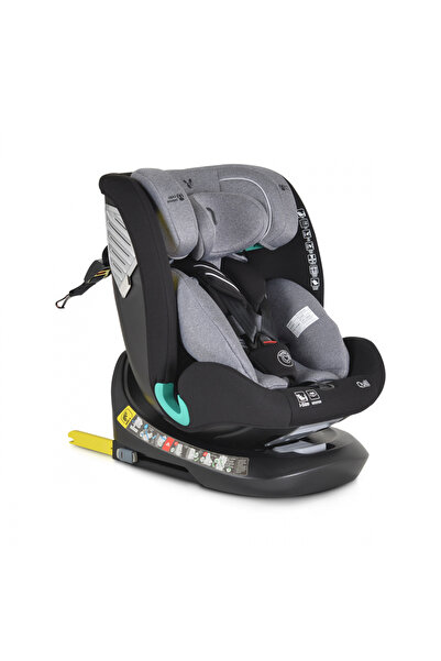 Cangaroo Scaun auto cu Isofix Quill I-size 40-150 cm Grey,Sezut rotativ 360 g...