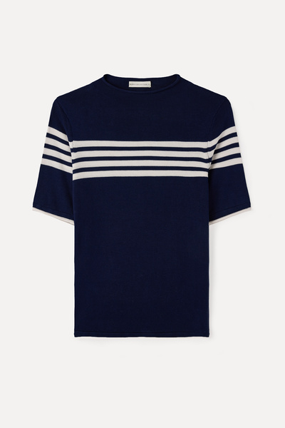 Mudo ملابس تريكو مخططة بأكمام قصيرة