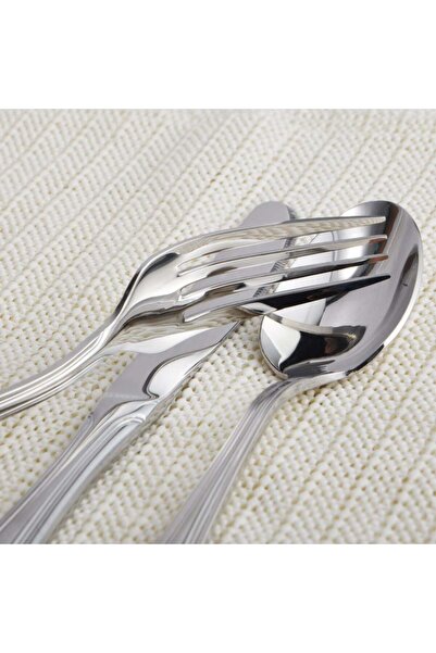 Danube Home Tahani 24-Pc Stainless Steel Cutlery Set – Durable Flatware for Dining, Parties & Home, Serves 6