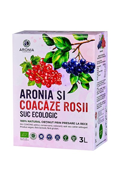 Aronia Charlottenburg 100% și suc de Aronia și coacăze roșii 3L