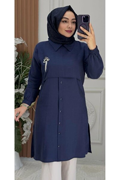 Ebrarengiz Moda БРОШКА NEVİN ЖІНОЧА ТУНІКА