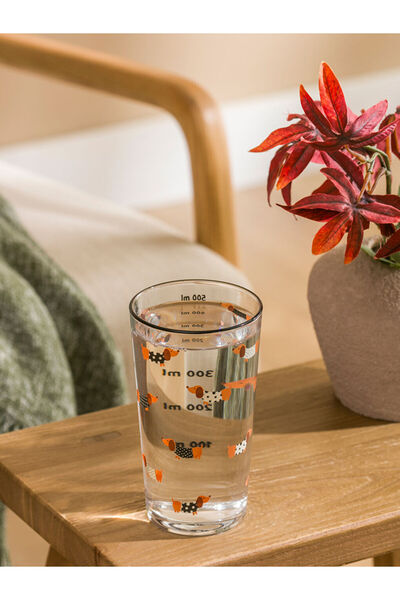 LC Waikiki Create Your Style from Uzg Store |   Printed Glass Cup 500 ml