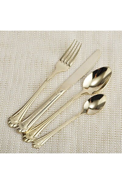 Danube Home Nadir 24-Pc Stainless Steel Cutlery Set – Elegant Durable Flatware, Perfect for Dining & Events