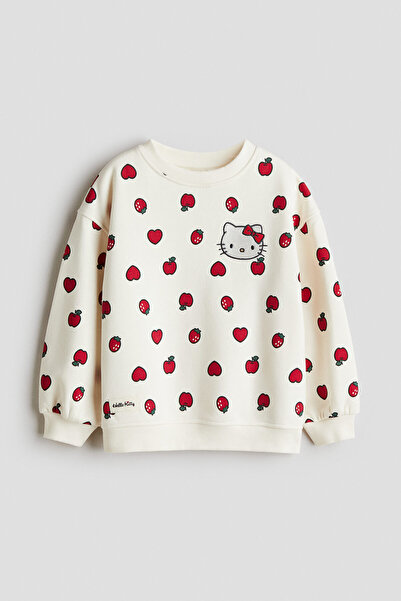 H&M Baskılı Sweatshirt
