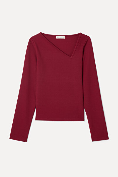 Mudo ASYMMETRIC COLLAR BLUZ