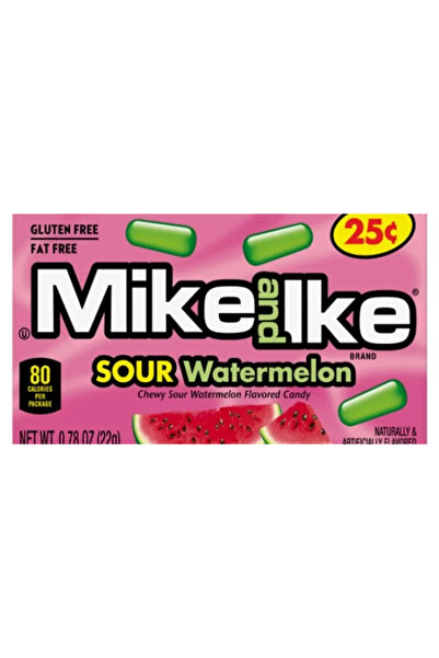 Mike & Ike Pepene acru - bomboane cu gust de pepene acru 22 g