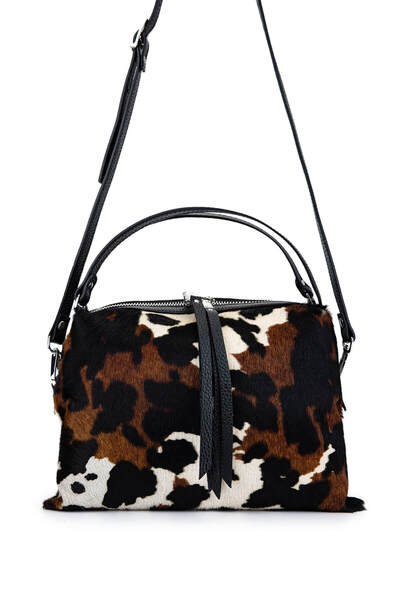 Ripani Women's Genuine Leather Black Shoulder Bag