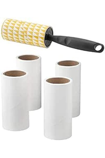 Generic IKEA BASTIS Lint Rollers with 40 Self-Adhesive Peelable Sheets Each, Grey Handle - Set of 4