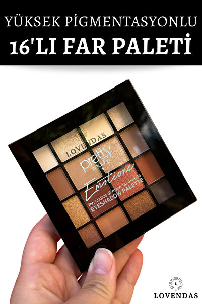 Lovendas Emotions 16'lı Toprak Tonları Far Paleti Yoğun Pigment
