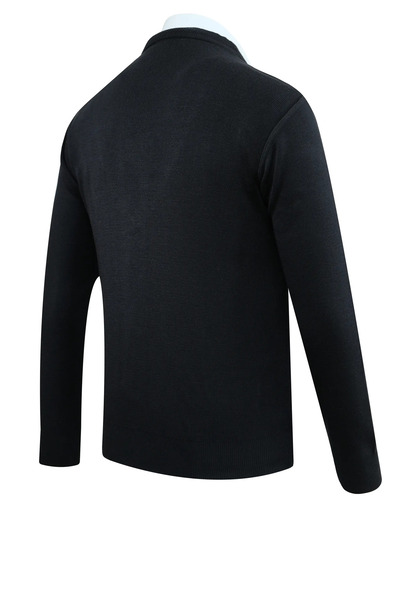 Çizgi Triko Men's Plus Size Buttoned Cardigan with Pockets Solid Color Steel Knit Classic Fit - 5200Mb