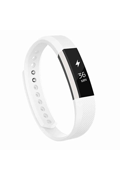 Edman Curea de brățară pentru Fitbit Alta/Fitbit Alta HR, mărimea L, albă