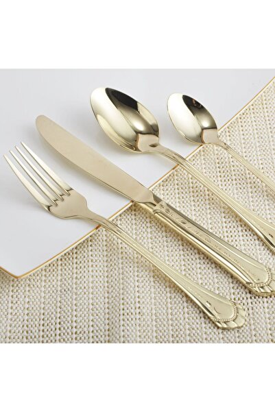 Danube Home Nadir 24-Pc Stainless Steel Cutlery Set – Elegant Durable Flatware, Perfect for Dining & Events