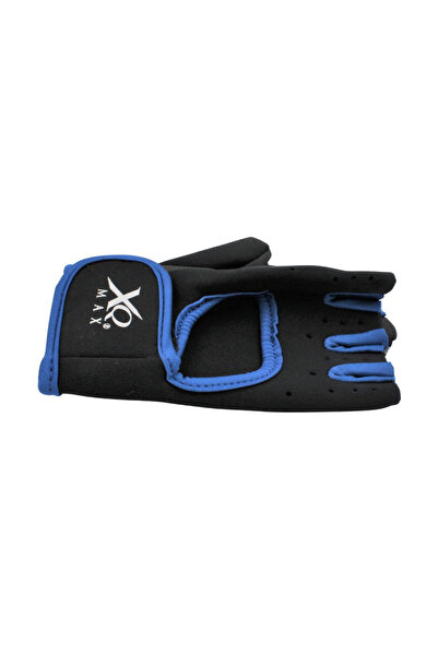 XQ Max mănuși de ciclism, fără degete, culoare albastră, închidere cu velcro, mărime L/XL