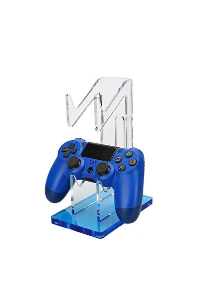 PadForce Suport pentru controler compatibil cu Xbox, PS5, PS4, Switch, căști, organizator de cablu, 2 sloturi - Albastru
