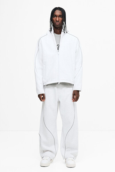 H&M Kapüşonlu ve Fermuarlı Üst Loose Fit