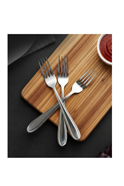 Bisbell 3-Piece Stainless Steel Dinner Fork Set - Classic & Durable Cutlery,BB3767