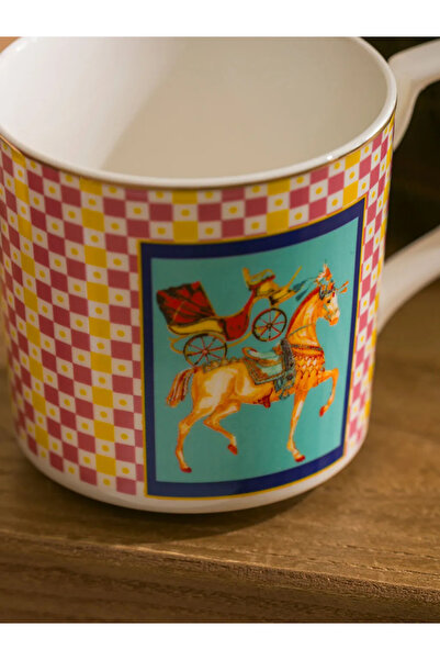 LC Waikiki Lcw Home Mixed Printed Porcelain Mug 340 ml