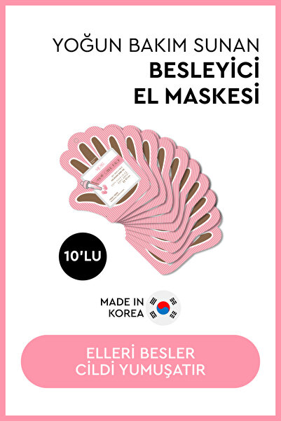 Mjcare Premium Hand Care Pack - Eldiven Tipi El Maskesi 10'lu