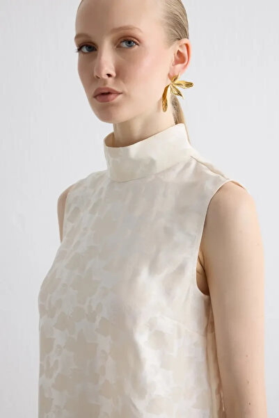 Gusto Dörtlü Yaprak Tasarım Küpe - Gold