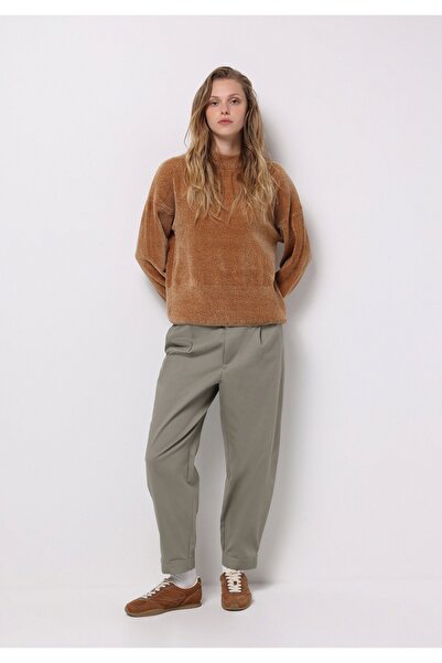 Colin's Regular Fit Yuvarlak Yaka Düz Kadın Bej Kazak