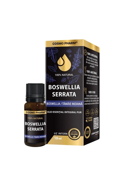 Cosmopharm BOSWELLIA SERRATA: Ulei Esential de Tamaie Indiana (Indian Frankincense)