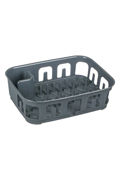 SHOPIENS Dryer for Glasses and Cutlery Shopiens, with Drain Outlet, Gray Plastic, 38 x 28.5 x 11.5 cm
