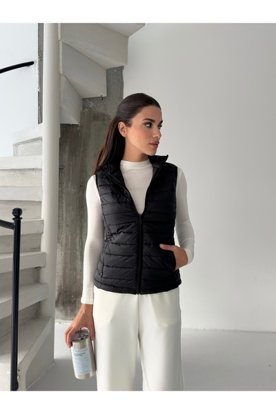 ABOUT US Капітоне наповнений сезонний регулярний жилет #4630