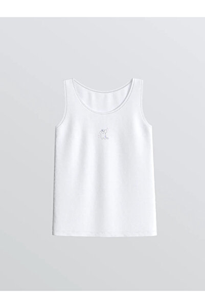 LC Waikiki Lcw Kidswhite Crew Neck Girls' Tank Top 2-Pack