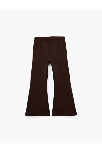 Koton Beli Lastikli Basic İspanyol Paça Pantolon