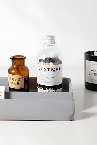 betonmall Concrete Jewelry and Cosmetic Organizer |   Small Item and Decorative Bathroom Organizer 16X24X3.5 cm