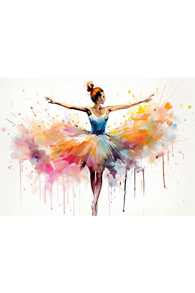 VIODESIGN Fototapet Copii, autoadeziv, Pictura Balerina, multicolor,80x120 cm...