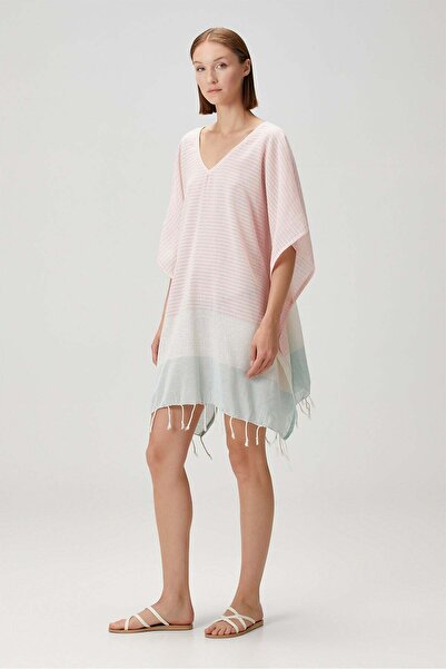 Barine Lotus Cotton Voile Kaftan Pink