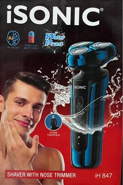 iSonic ISONIC IH847 Rechargeable Rotary Shaver for Men