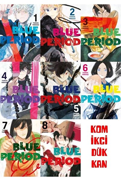 Gerekli Şeyler Yayıncılık Blue Period 1-2-3-4-5-6-7-8 manga seti (8 kitap) 1 ...