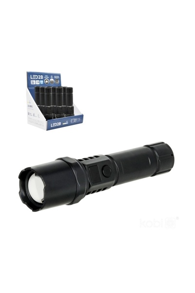 Kobi Lanternă LED X-MPR 2, lumină rece (6000 K), focalizare, afișaj baterie, baterie, negru