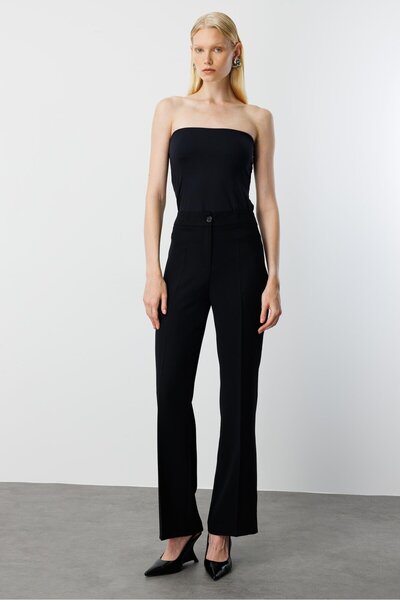 Moda İlgi Modailgi Bol Paça Pantolon - 70060 Siyah