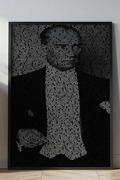 VERONİCA LİNE Atatürk Ahşap Tablo | Türk Bayrağı Duvar Dekoru | Mustafa Kemal...