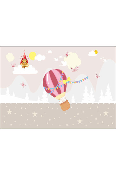 VIODESIGN Fototapet copii Iepure in Balon, autoadeziv, 80x120 cm