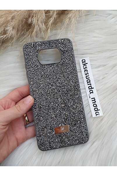ZB Aksesuarda Moda XİAOMİ POCO X3 - X3 NFC - X3 PRO Uyumlu Swrovski Taşlı Kılıf