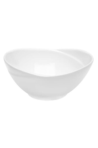 SHOPIENS Serving Bowl Shopiens® Porcelain White with Stripe Pattern, 160 ml
