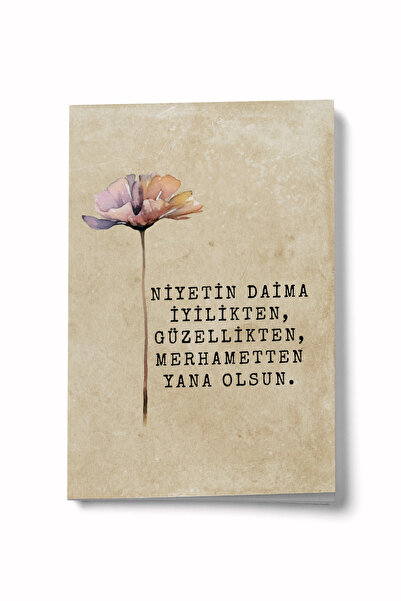 Bi Dünya Haber Kindness, Beauty, Mercy Mini Notebook